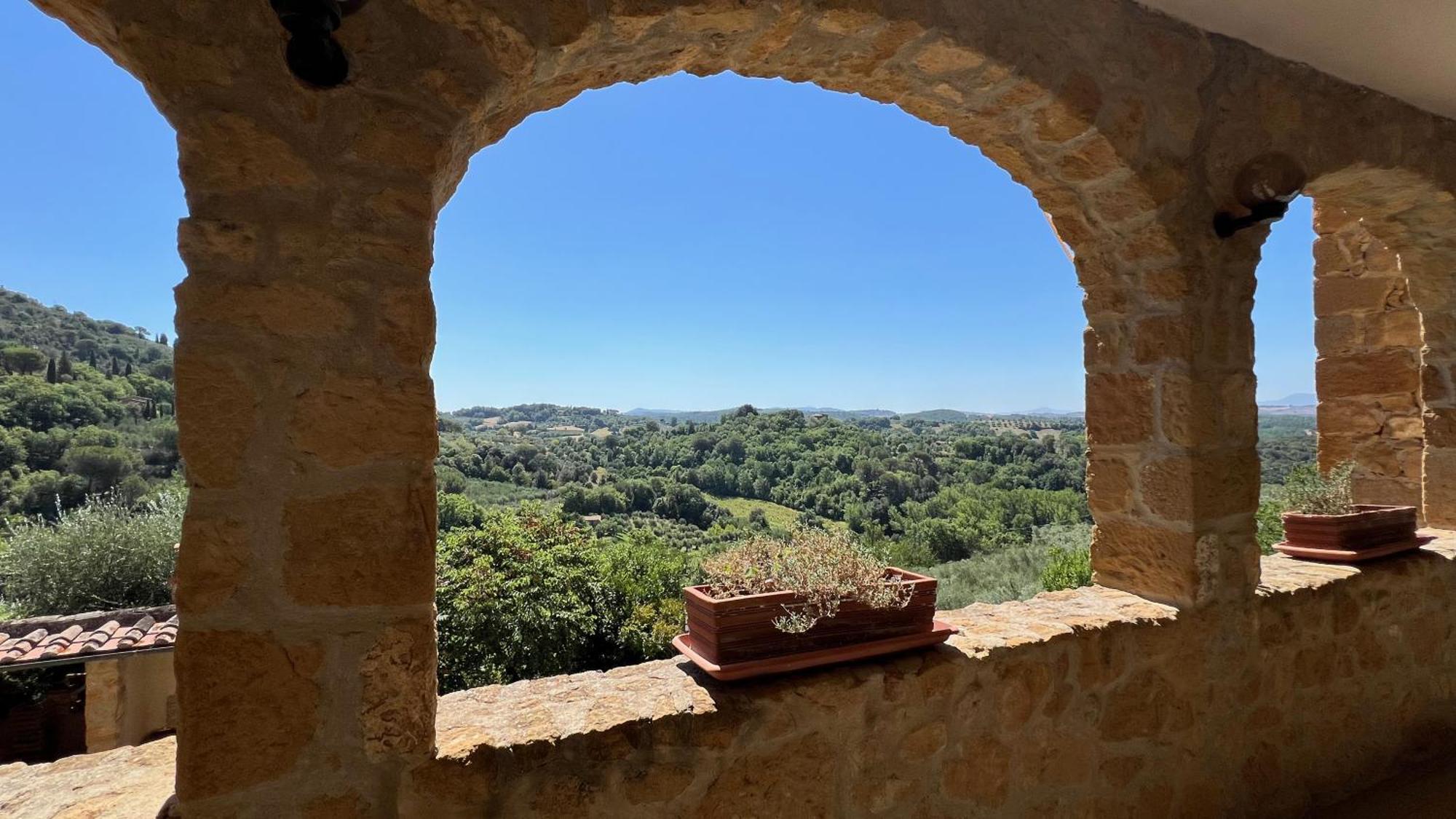 La Chiusa Dei Monaci Castelmuzio Luaran gambar
