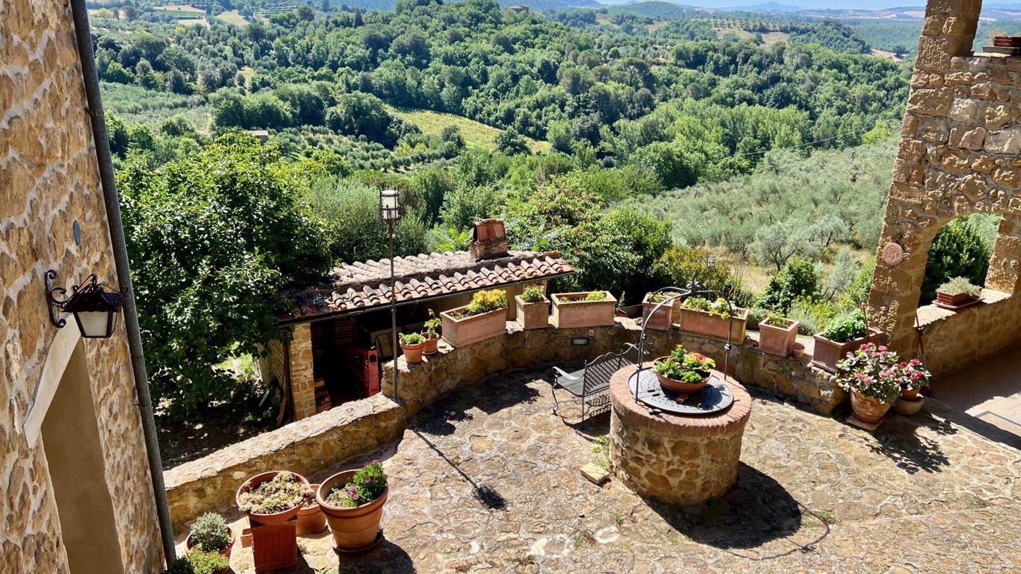 La Chiusa Dei Monaci Castelmuzio Luaran gambar