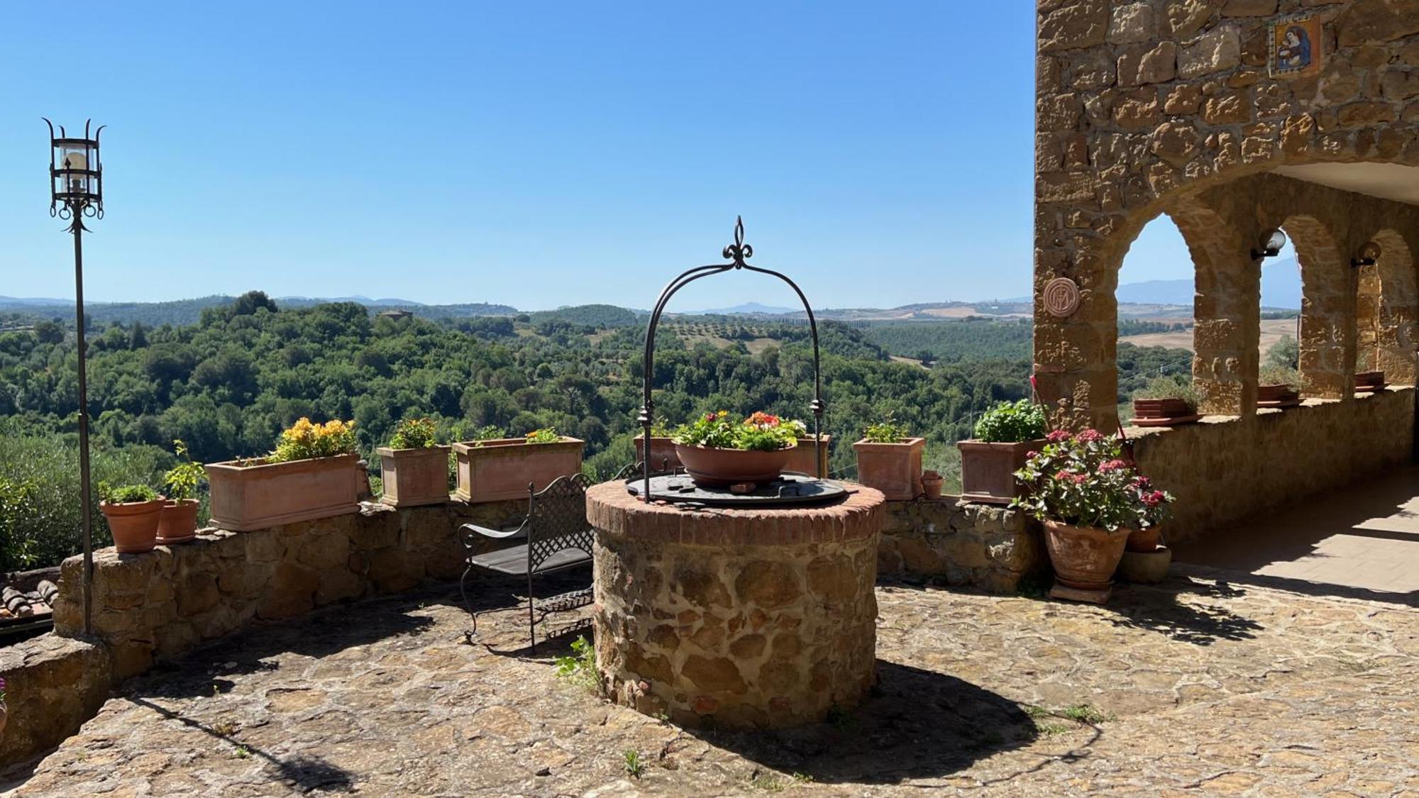 La Chiusa Dei Monaci Castelmuzio Luaran gambar